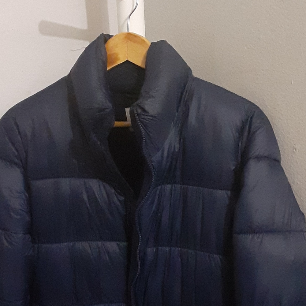 Navy blue size M maternity coat from Old Navy